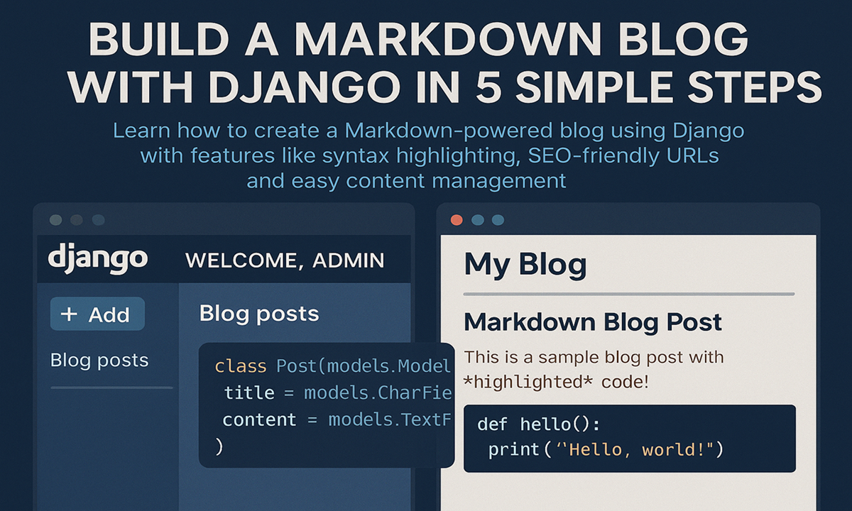 Build a Markdown Blog with Django in 5 Simple Steps