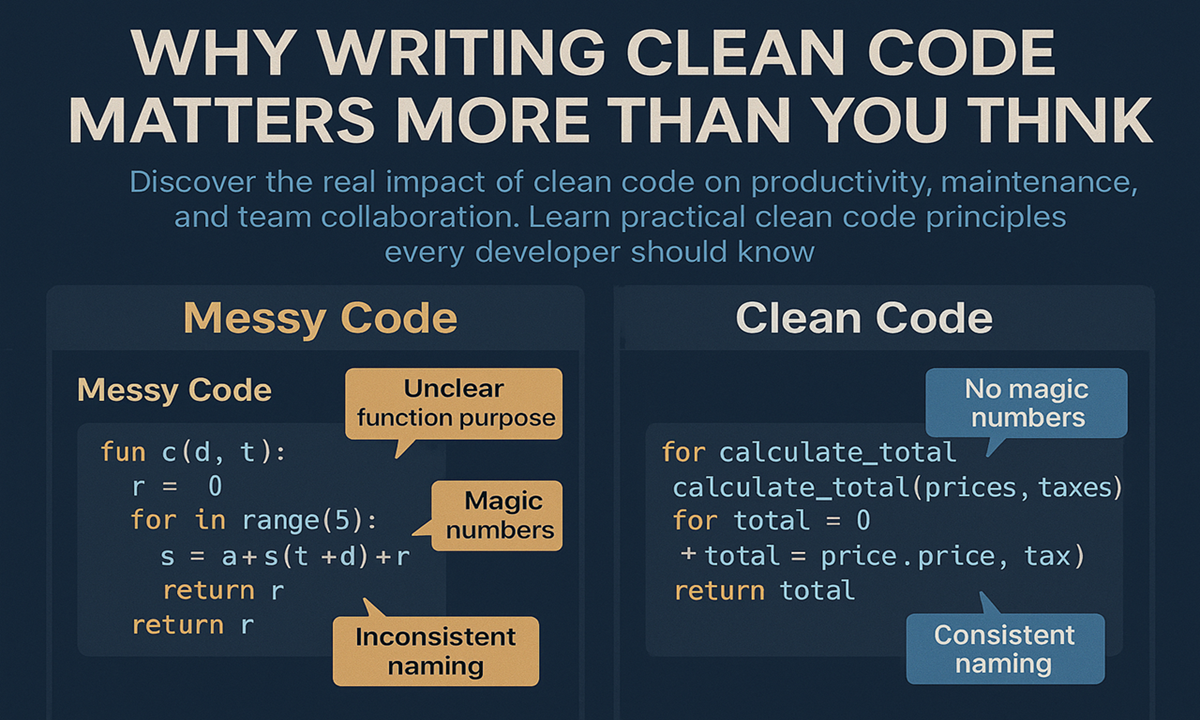 Why Writing Clean Code Matters More Than You Think